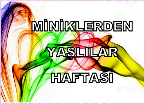 MİNİKLERDEN YAŞLILAR HAFTASI..