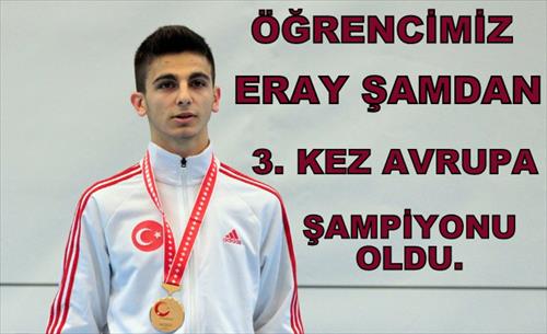 ÖĞRENCİMİZ ERAY ŞAMDAN"I TEBRİK EDERİZ.