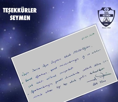 SEYMEN'E TEŞEKKÜRLER..