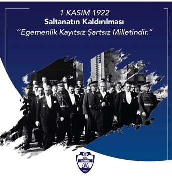 EGEMENLİK KAYITSIZ ŞARTSIZ MİLLETİNDİR