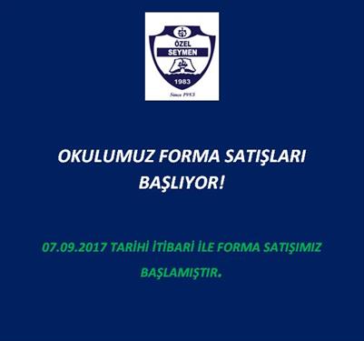 OKUL FORMA SATIŞLARIMIZ BAŞLIYOR!