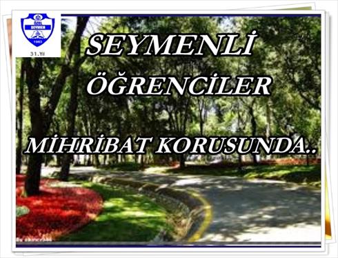 SEYMELİ ÖĞRENCİLER  MİHRABAT KORUSUNDA ..