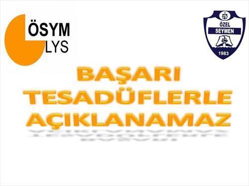 2016 ÖSYS"DE %100 BAŞARI